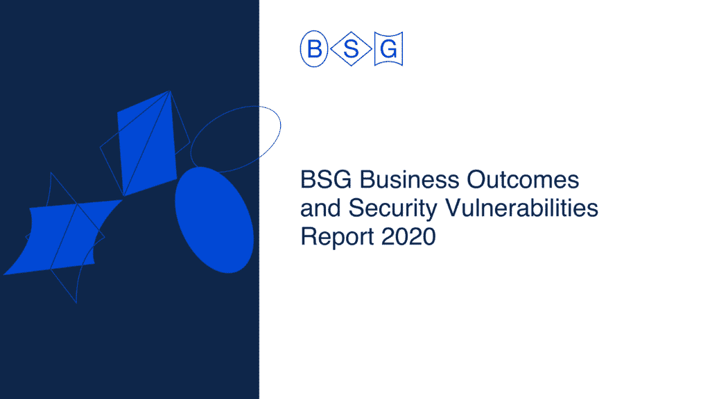BSG vulnerabilities report 2020